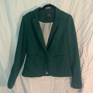 Green Cotton Blazer by The Limited
